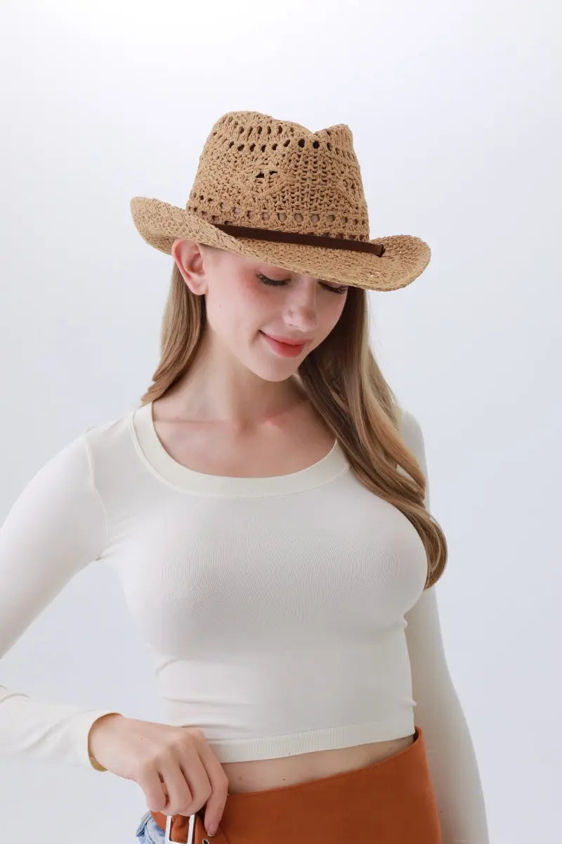 Classic Polyester Cowboy Hat – Lightweight &amp; Sun-Smart🌵☀️ Leto Collection