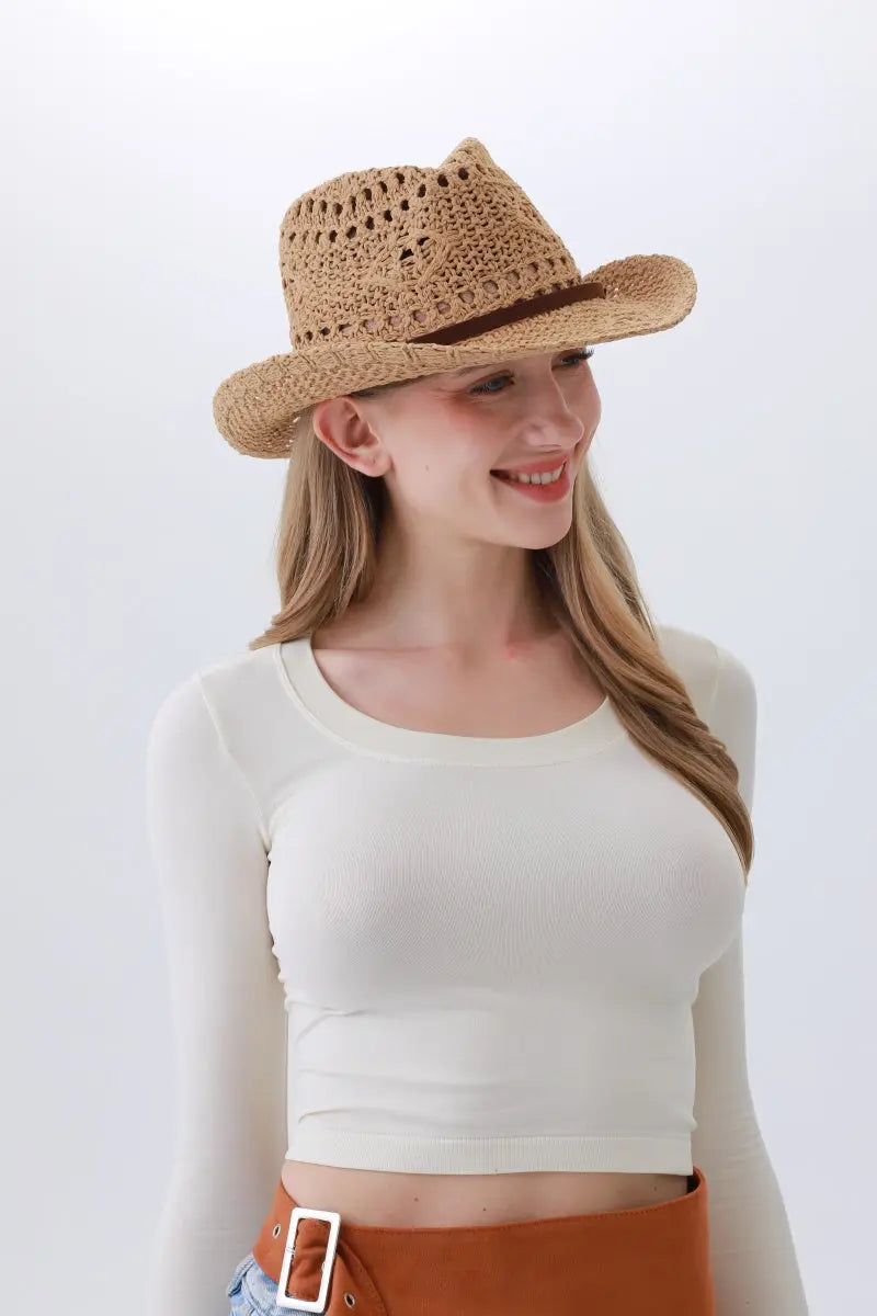 Classic Polyester Cowboy Hat – Lightweight &amp; Sun-Smart🌵☀️ Leto Collection