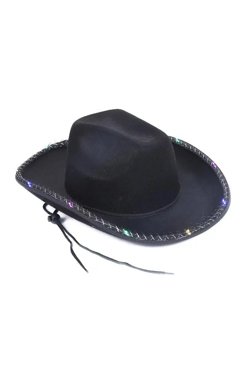 Neon Cowboy Hat – Light-Up Western Party Hat 🌟🤠 Leto Collection