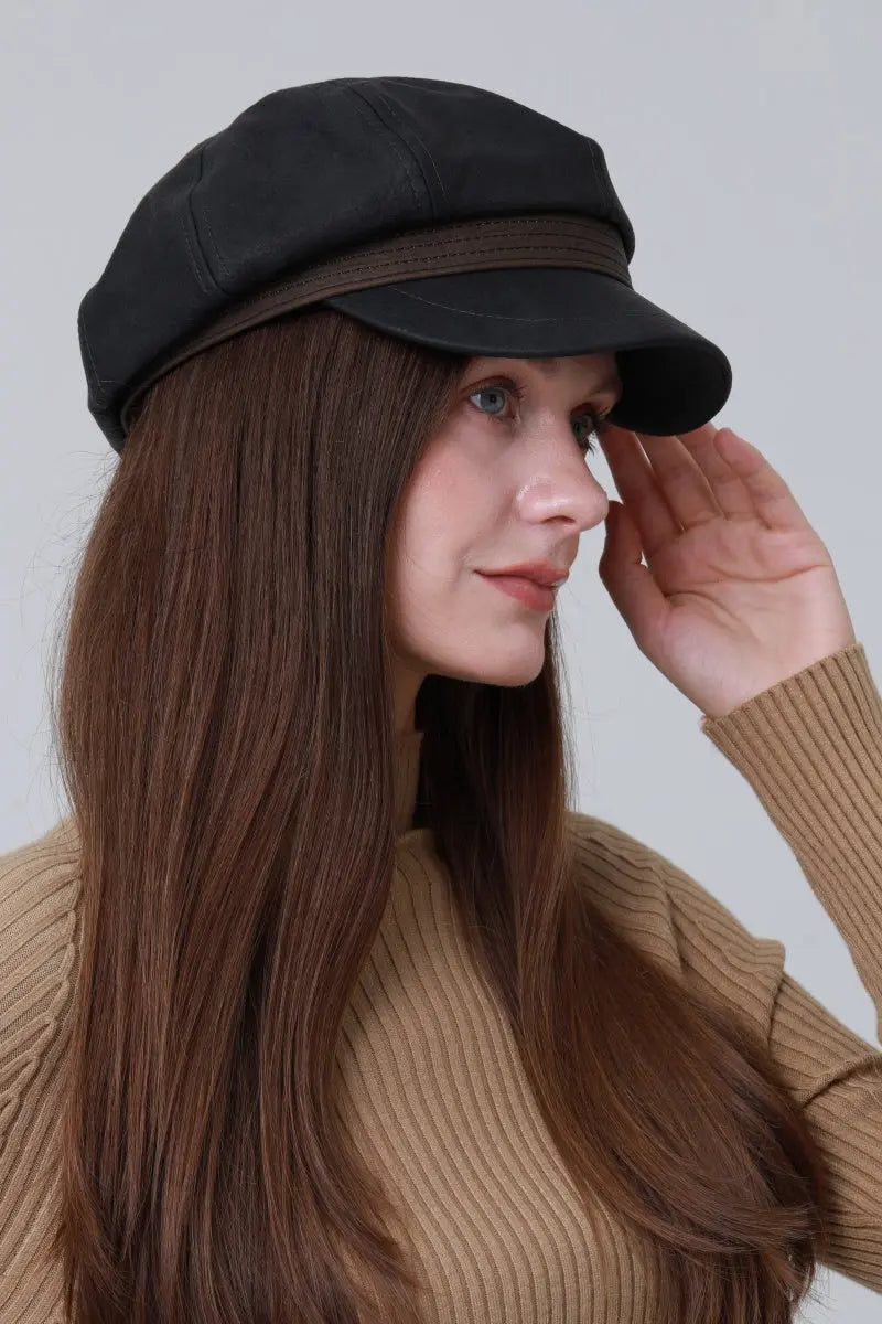 Vintage Military Officer Cap – Classic Lieutenant Style Leto Collection