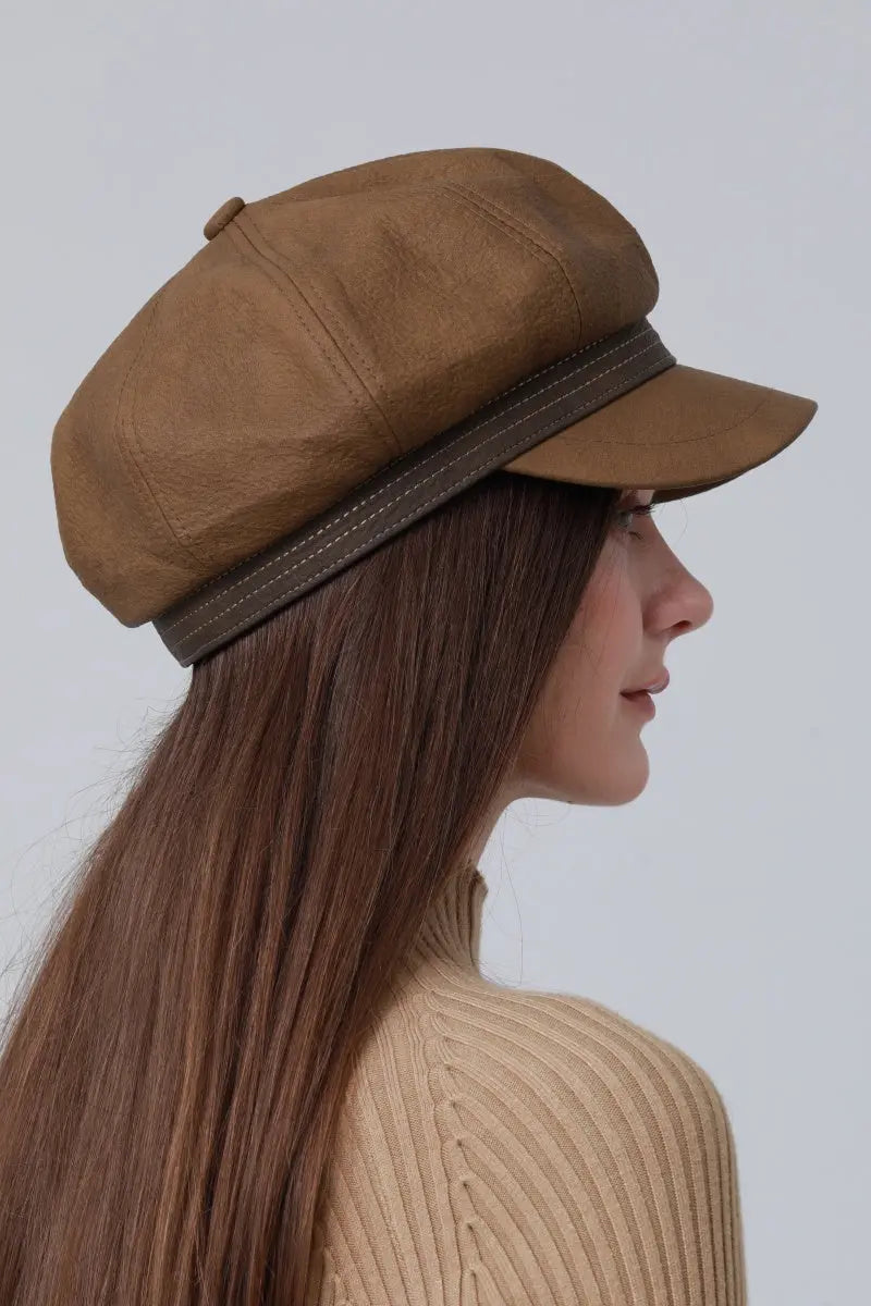 Vintage Military Officer Cap – Classic Lieutenant Style Leto Collection