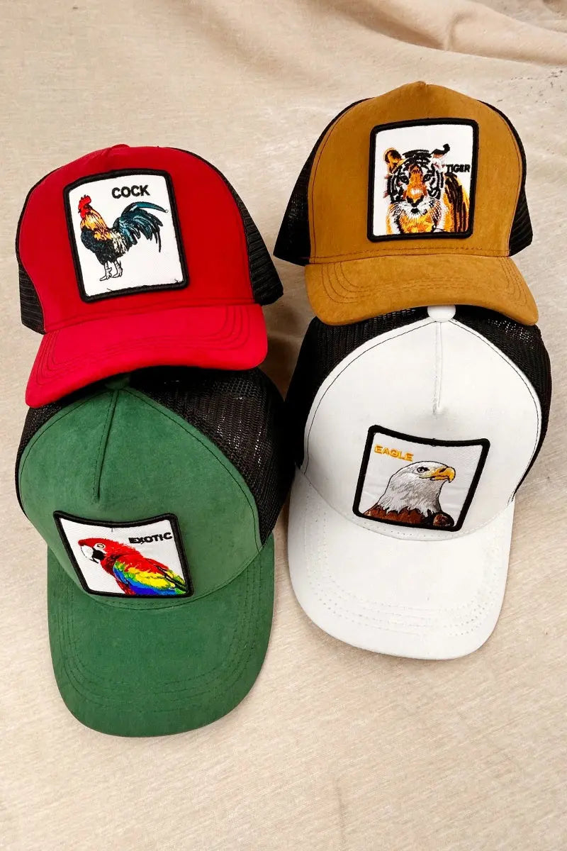 Vibrant Embroidered Animal Baseball Cap – Soft Cotton Street Style Boho Clothing and Accessories