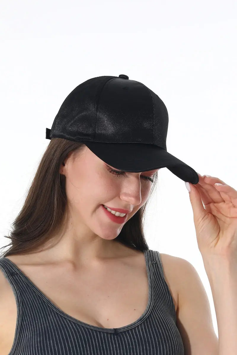 Luxe Satin Adjustable Women Baseball Cap ✨🧢 Leto Collection