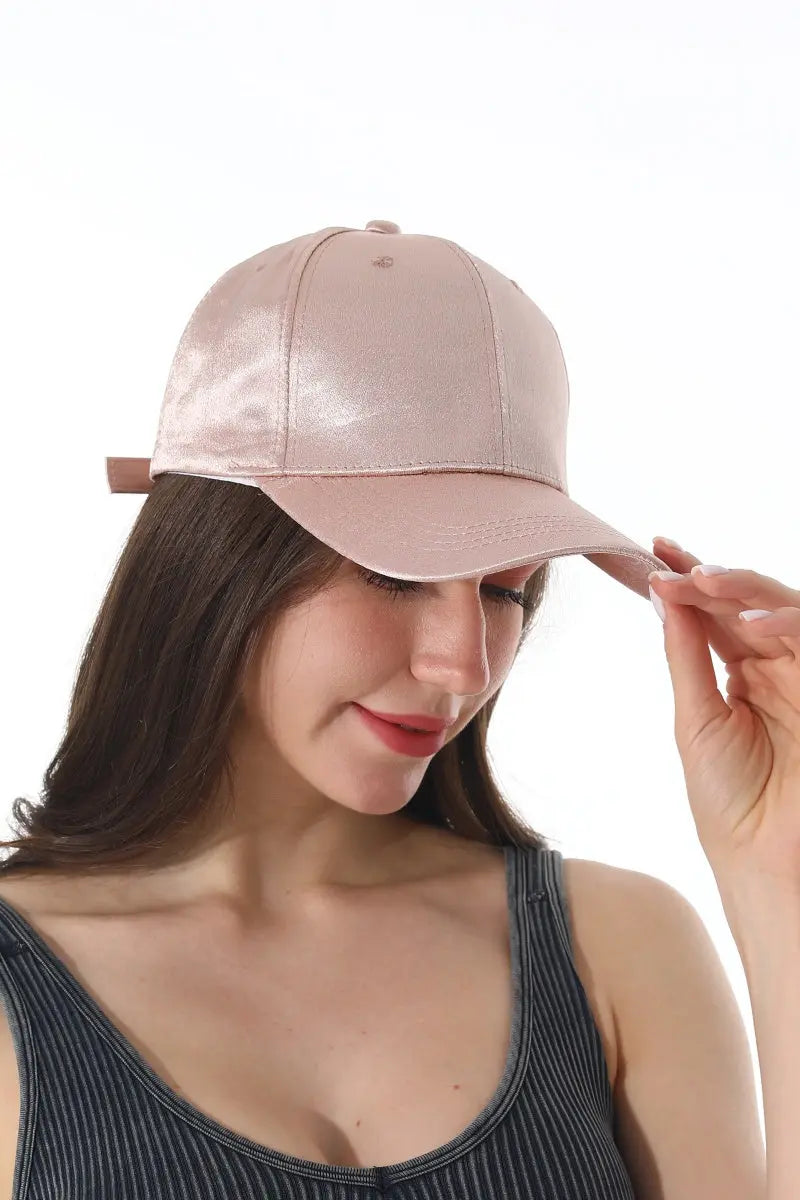 Luxe Satin Adjustable Women Baseball Cap ✨🧢 Leto Collection