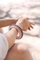 Braided Bamboo and Fabric Bangle