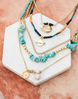 Bohemian Bliss Turquoise Beaded Layered Necklace