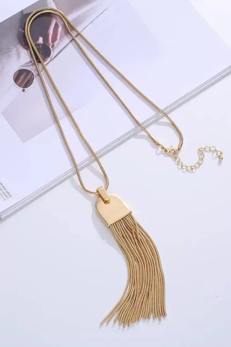 Long Tassel Pendant Necklace - Best Seller for Boutique 💎 Leto Collection