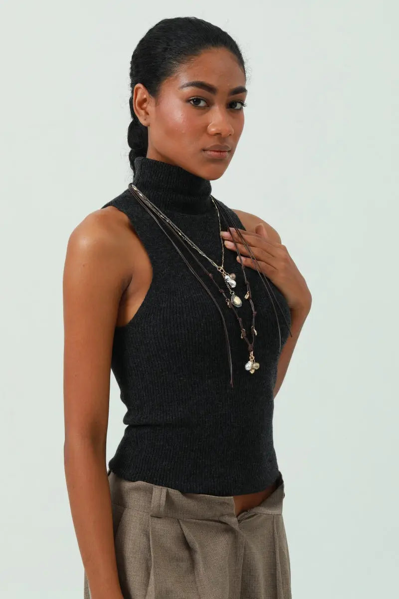 Stackable Alloy Charm Necklace - Layered Trendy Look 🔗 Leto Collection