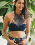 Baroque High Neck Bralette