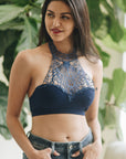 Baroque High Neck Bralette