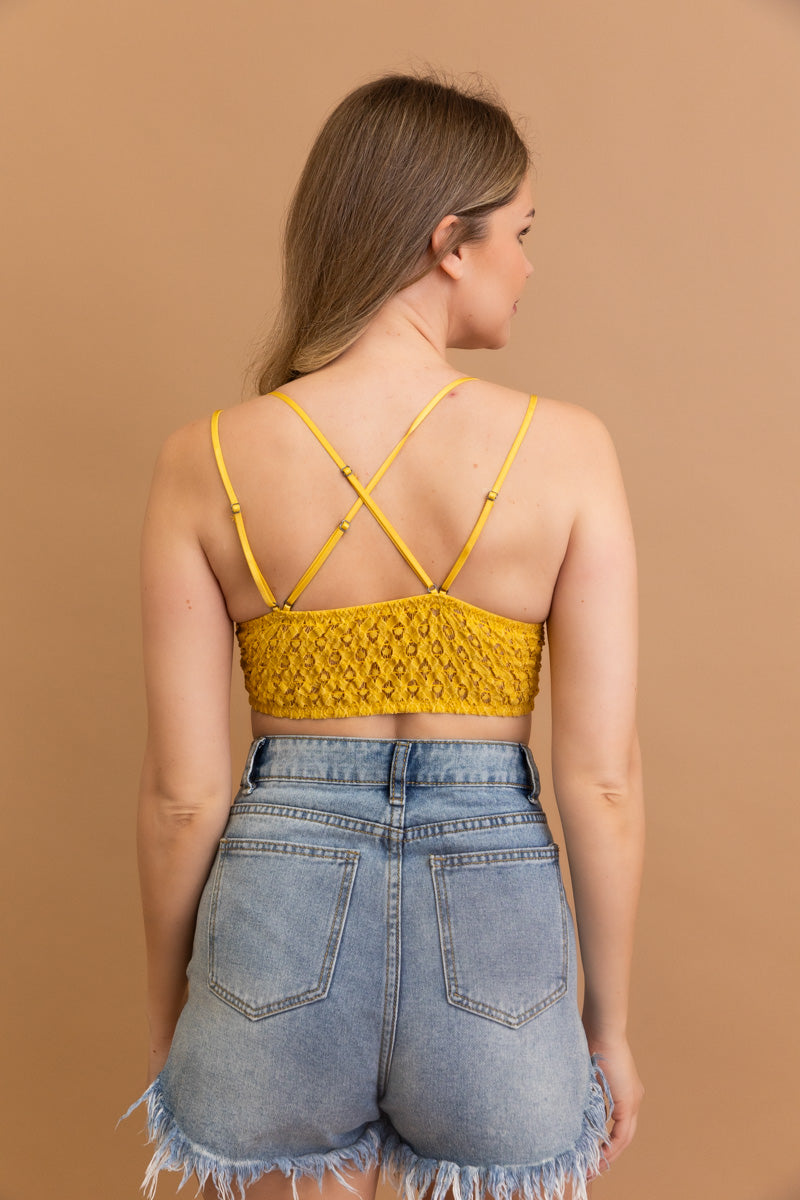 Crochet Lacey Charm Padded Bralette