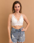 Crochet Lacey Charm Padded Bralette