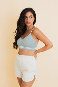 Sporty Vintage Ribbed Ultra Comfy Bralette