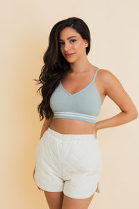 Sporty Vintage Ribbed Ultra Comfy Bralette