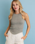 Classic Basic Washed Ribbed Tank Top