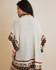 Kachina Style Tapestry Knit Ruana