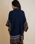 Kachina Style Tapestry Knit Ruana