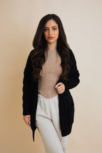 Classic Snuggle Comfort Cable Knit Cardigan