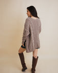 Classic Snuggle Comfort Cable Knit Cardigan