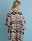 Aztec Soft Knit cardigan with Tribal Print - Western Vibe 🌵