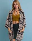 Aztec Soft Knit cardigan with Tribal Print - Western Vibe 🌵