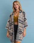 Aztec Soft Knit cardigan with Tribal Print - Western Vibe 🌵