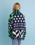 Sierra Spirit Geometric Street Style Knit Cardigan