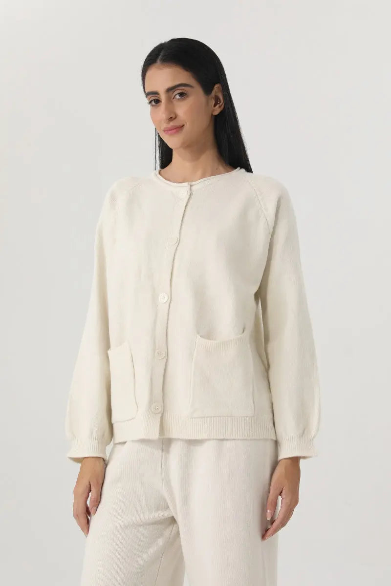 Women Knit Loungewear Set Cardigan Wide Leg Pants 🧶☁️ Leto Collection