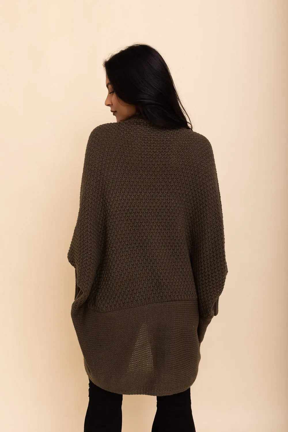 Cuddly Bat Sleeve Knit Cardigan Leto Collection