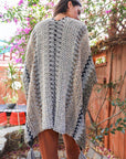 Cuddle Season Crochet Patterned Ruana