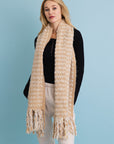 Ultra Soft Chenille Tassel Scarf