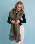 Ultra Soft Chenille Tassel Scarf