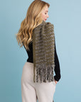 Ultra Soft Chenille Tassel Scarf