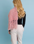 Ultra Soft Boucle Fringe Blanket Scarf