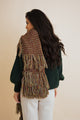 Fluffy Knit Fringe Winter Scarf