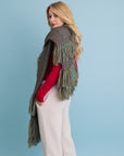 Fun & Fluffy Knit Fringe Winter Scarf