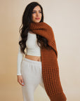 Waffle Weave Cozy Edge Scarf