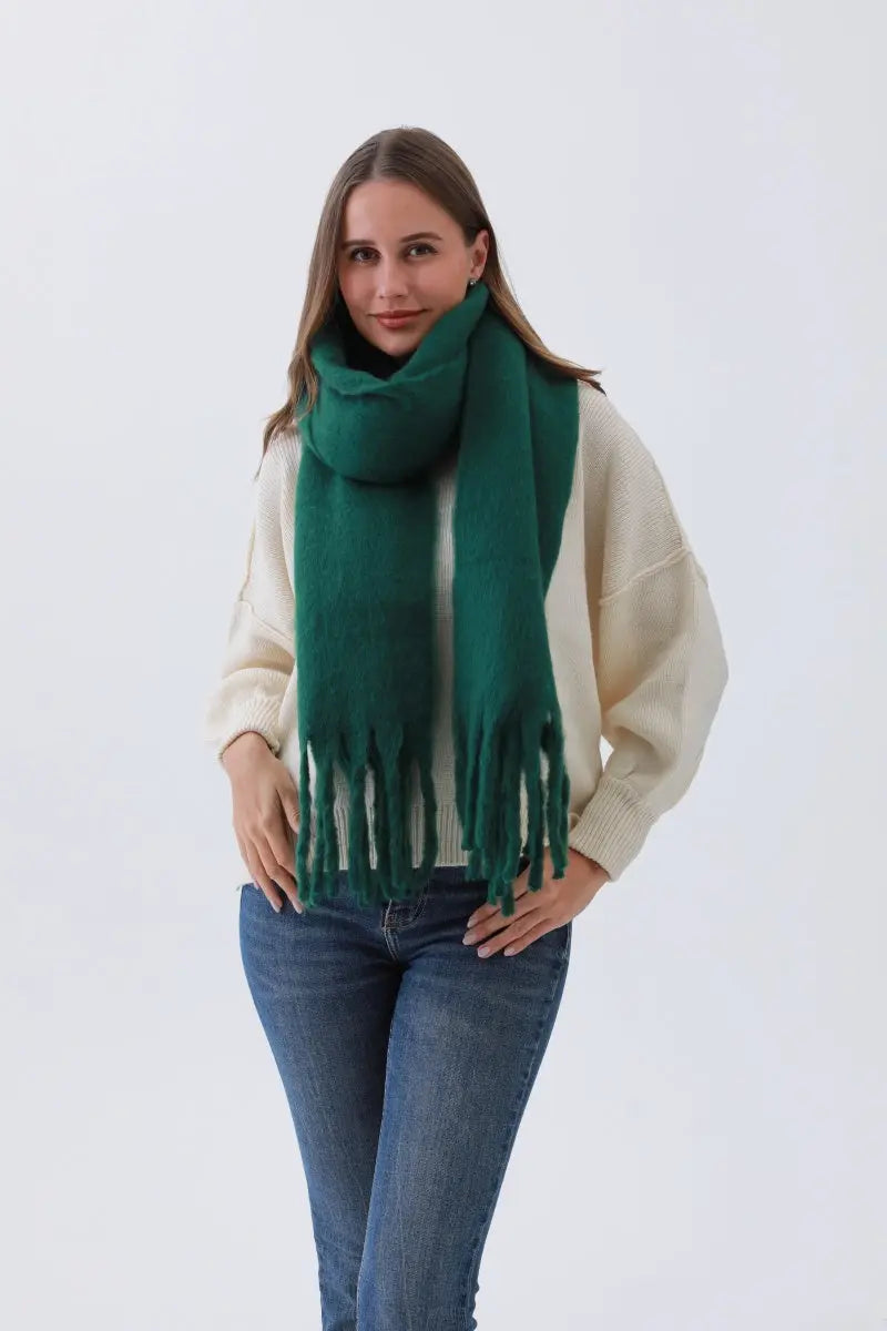 Classic Tassel Knit Scarf – Bestselling Winter Essential❄️✨ Leto Collection