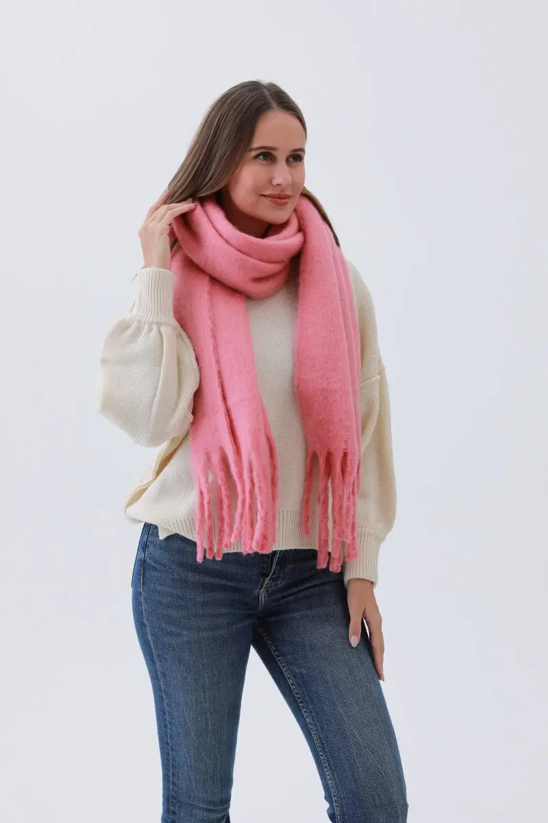 Classic Tassel Knit Scarf – Bestselling Winter Essential❄️✨ Leto Collection