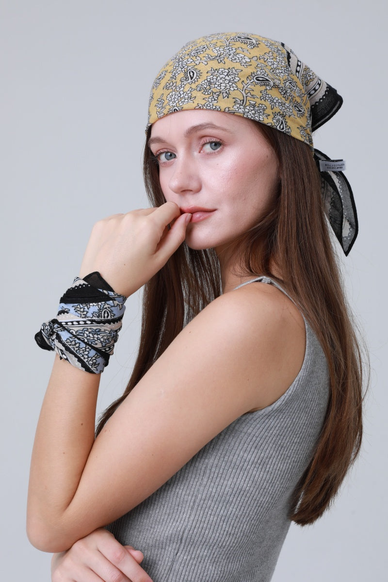 Printed Bandana Set – Versatile Headscarf &amp; Neck Wrap for Women