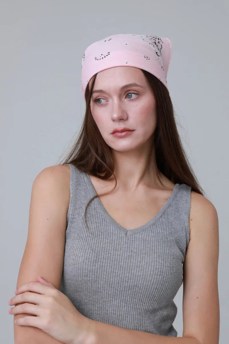 Soft Cotton Printed Bandanas – Multi-Way Headband &amp; Scarf Set 🌸🧣 Leto Collection