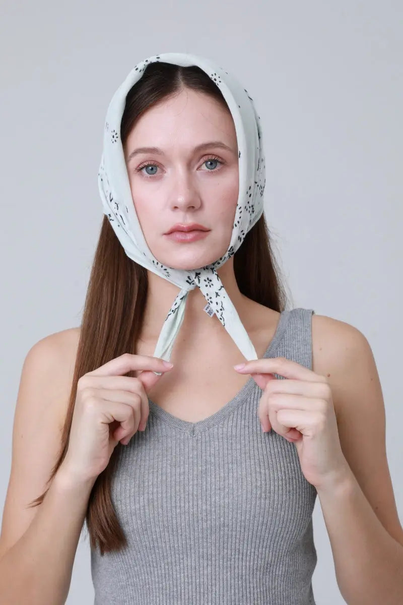 Soft Cotton Printed Bandanas – Multi-Way Headband &amp; Scarf Set 🌸🧣 Leto Collection