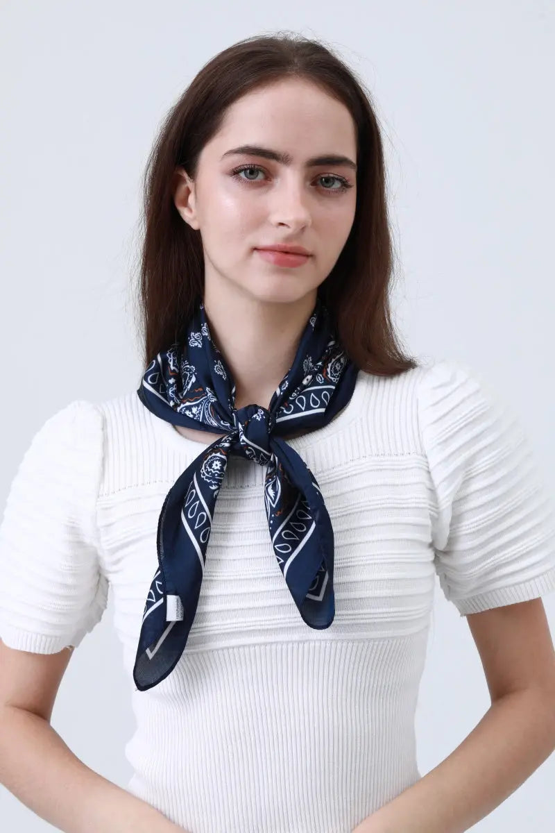 Bohemian Paisley Bandana - Multi-Way Silky Scarf 🌺🧣 Leto Collection