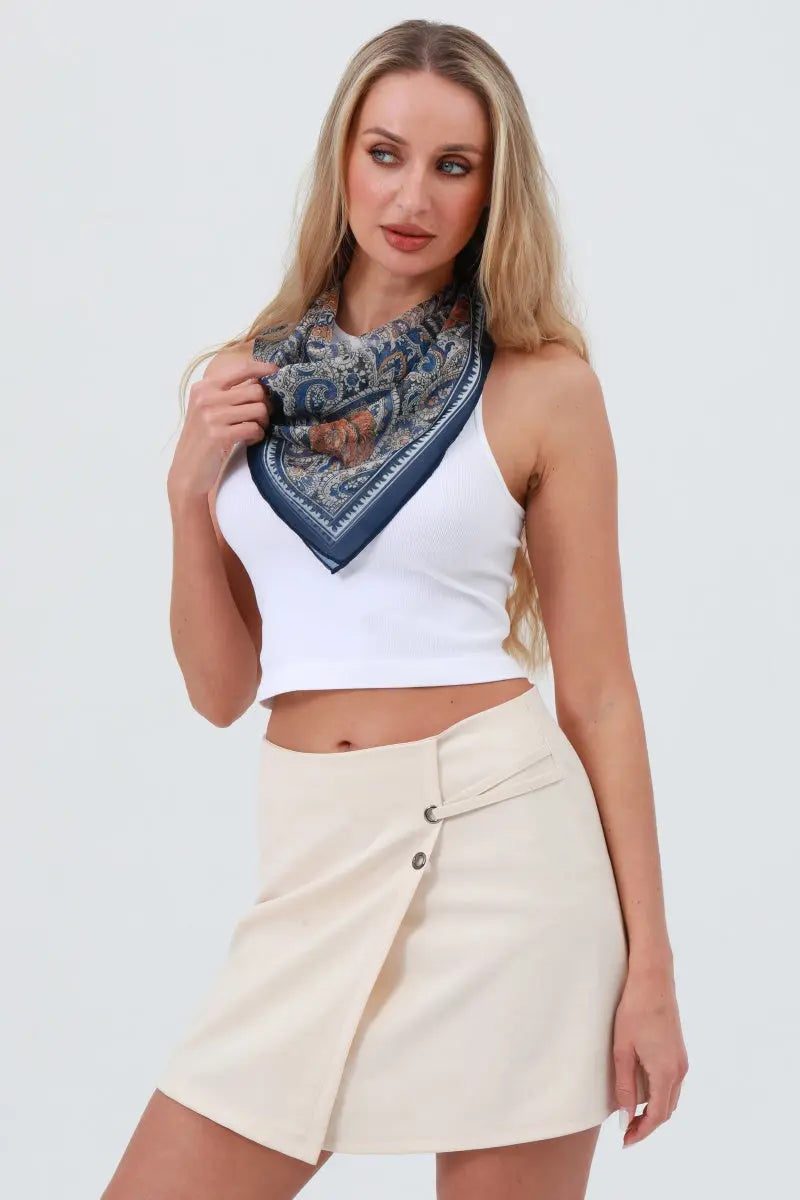 Classic Boho Print Bandana – Lightweight Spring &amp; Summer Style 🌼🧣 Leto Collection