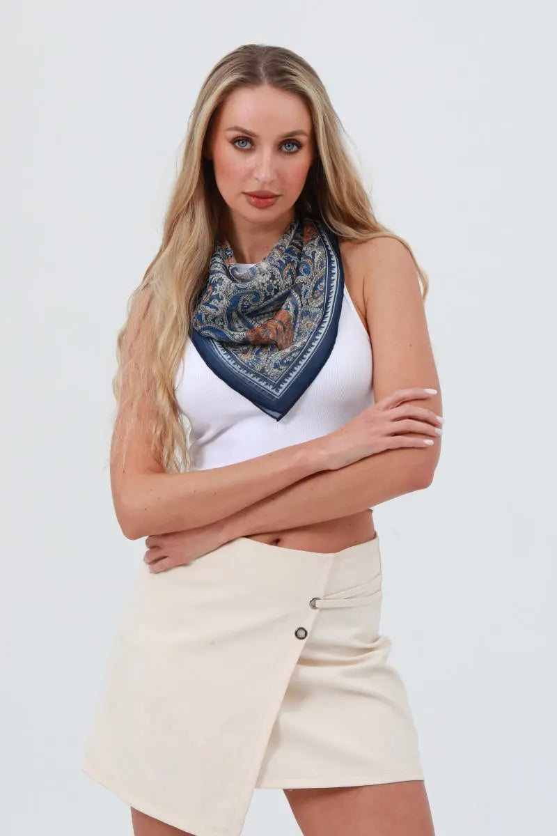 Classic Boho Print Bandana – Lightweight Spring &amp; Summer Style 🌼🧣 Leto Collection