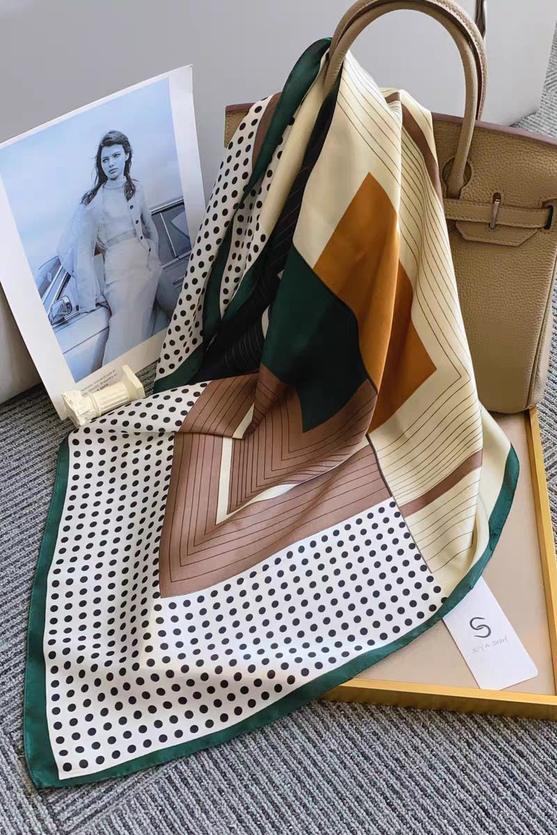 Delicate Polka Dot Neck Scarf – Soft & Airy Summer Essential 🌼 Leto Collection