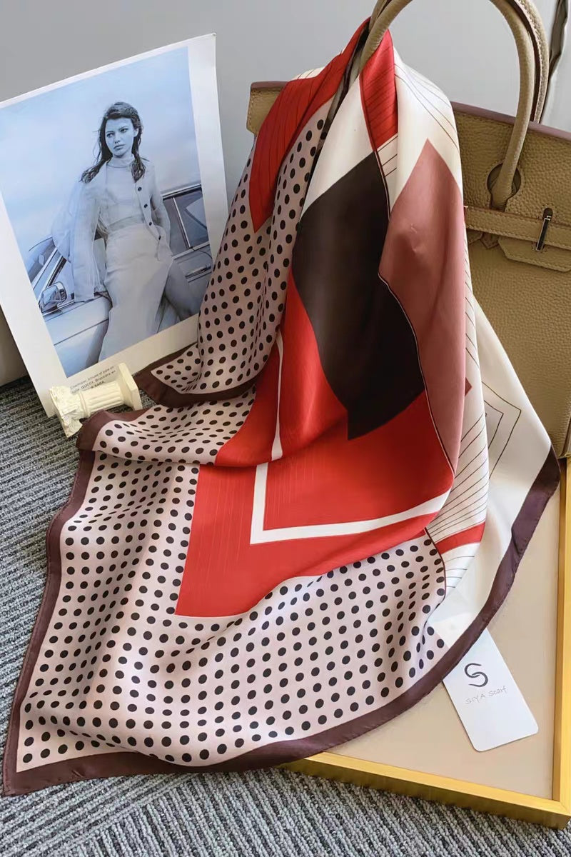 Delicate Polka Dot Neck Scarf – Soft &amp; Airy Summer Essential 🌼 Leto Collection