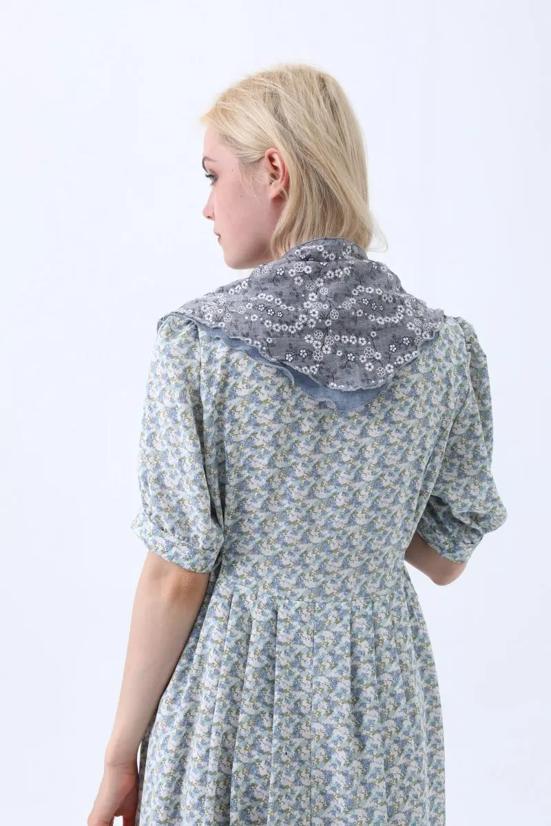 Floral Print Cotton Bandana Scarf – Versatile Head and Neck Accessory for Women