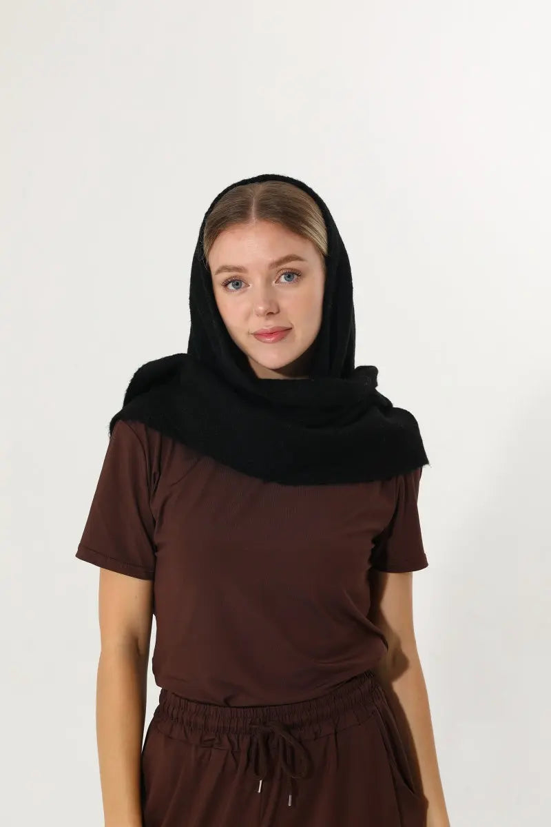 Soft Knit Triangle Multi‑way Wear Women Warm Shawl Scarf Leto Collection