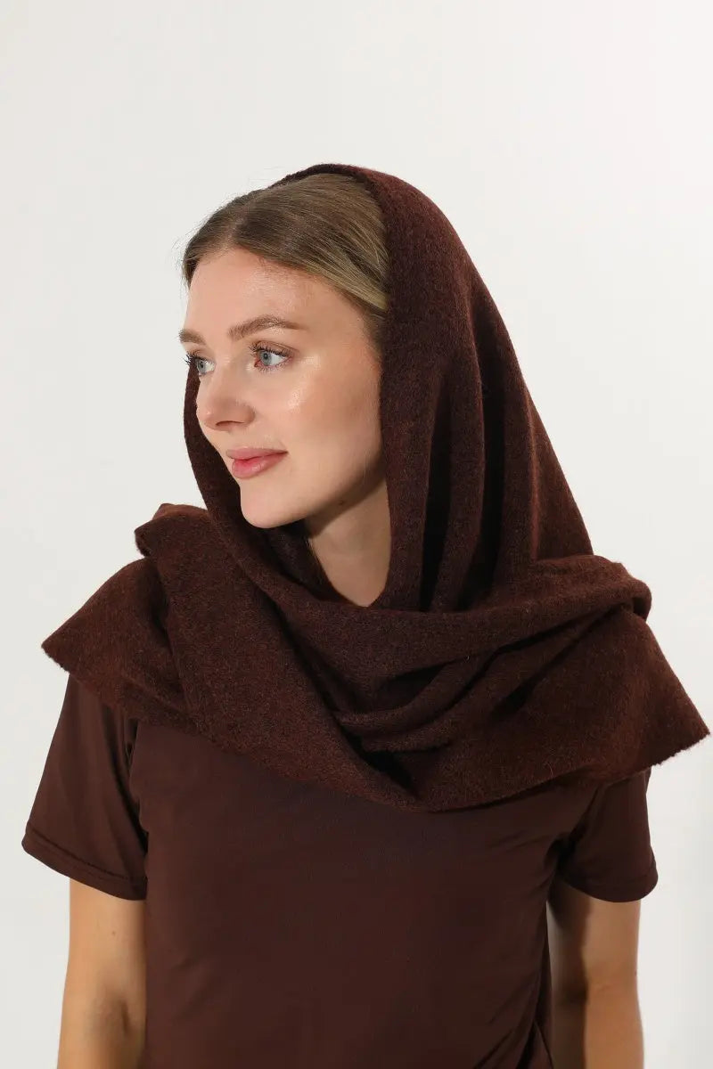 Soft Knit Triangle Multi‑way Wear Women Warm Shawl Scarf Leto Collection